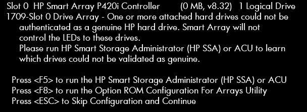 Проблемы с китайскими салазками для серверов HPE-(HP SSA)