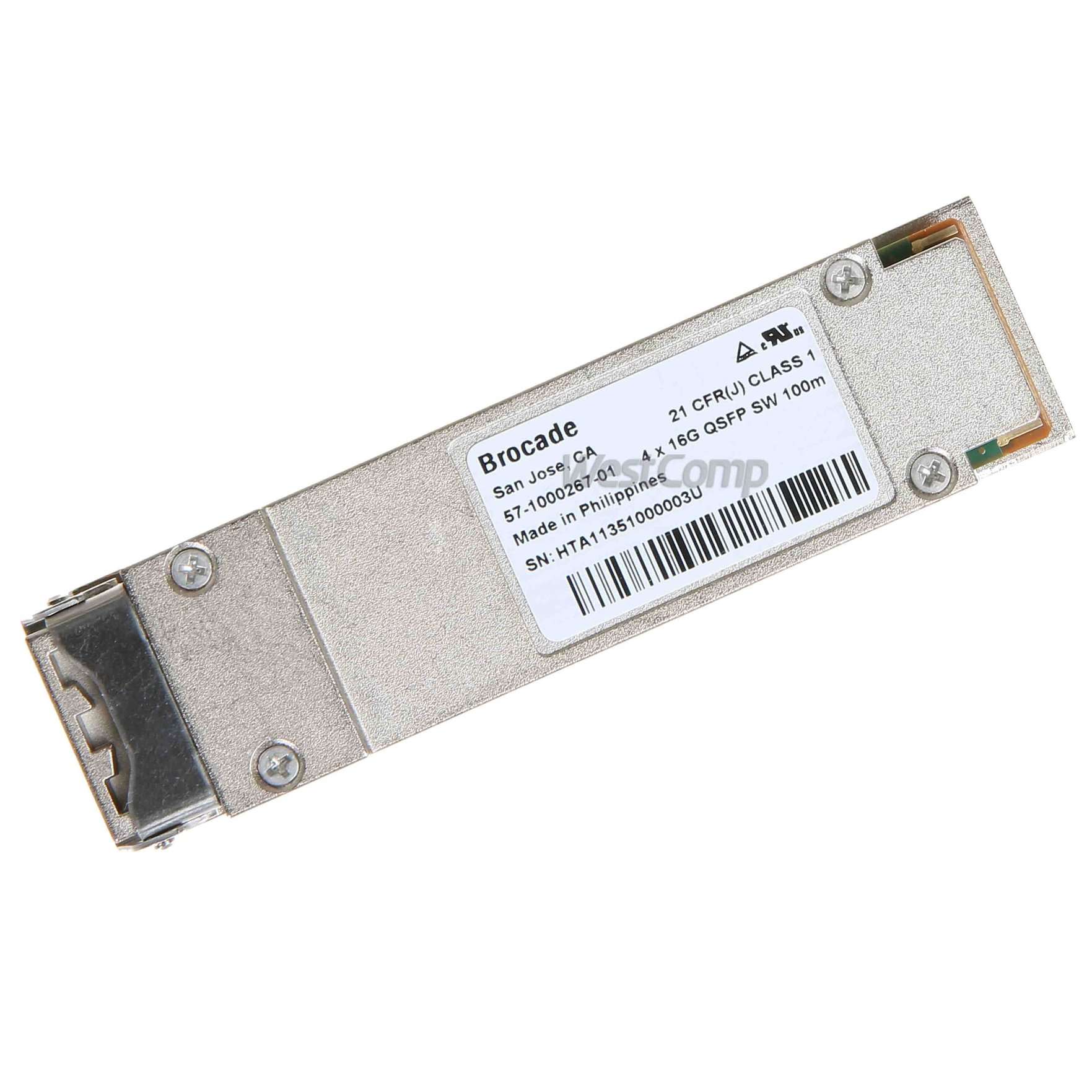 HPE B-series 4x16Gb SW QSFP+ 100m 16-pack Transceiver (H6Z76A)