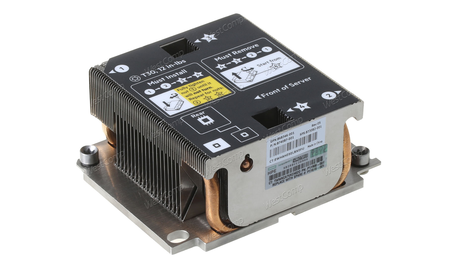  HPE Synergy 480 Gen10 Rear Standard Heatsink (873082-001)
