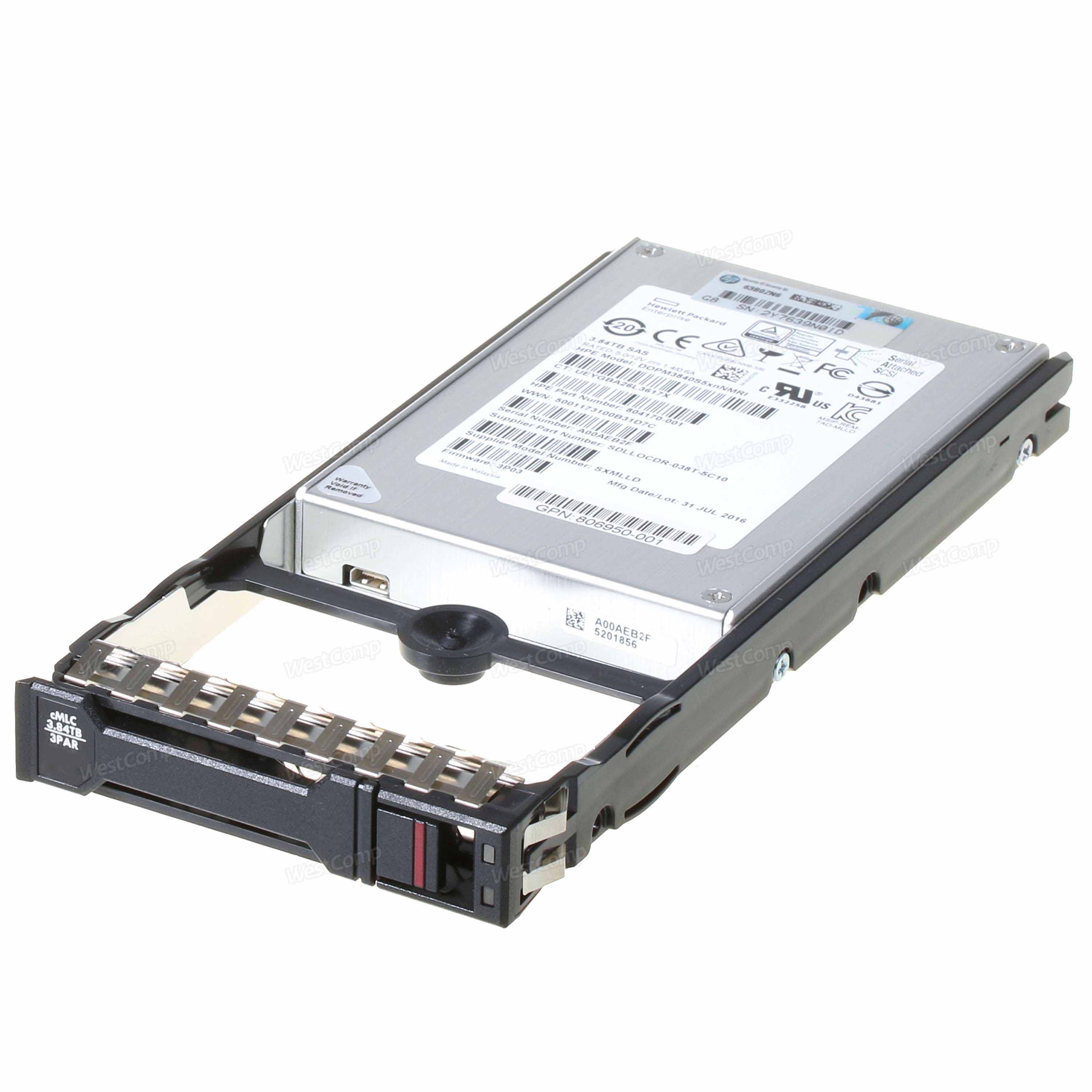 HPE 3PAR 9000 3.84TB SAS SFF (2.5in) SSD (Q0F41A)