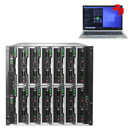 HPE Synergy 12000 Frame+ 8 x Synergy 480 Gen9 2xE5-2699v4/1024Gb + 2xHPE Virtual Connect SE 40Gb F8