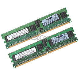 HP 1Gb (2x512Mb) DDR2-400 PC2-3200 ECC CL3 Registered Memory Kit (345112-051)